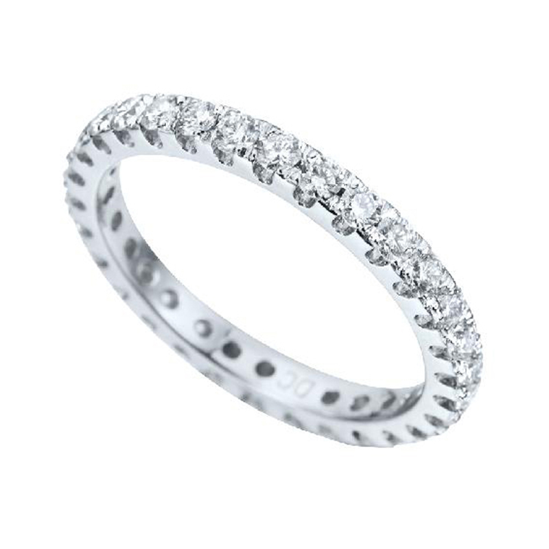 Full Eternity Ring White Gold 18 Carats - 536060
