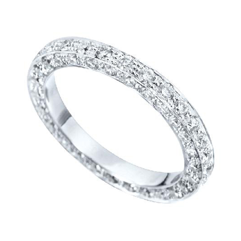 Full Eternity Ring White Gold 18 Carats - 539023