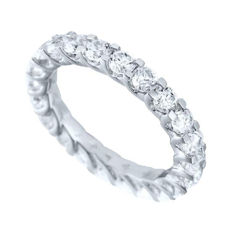 Full Eternity Ring White Gold 18 Carats - 539024
