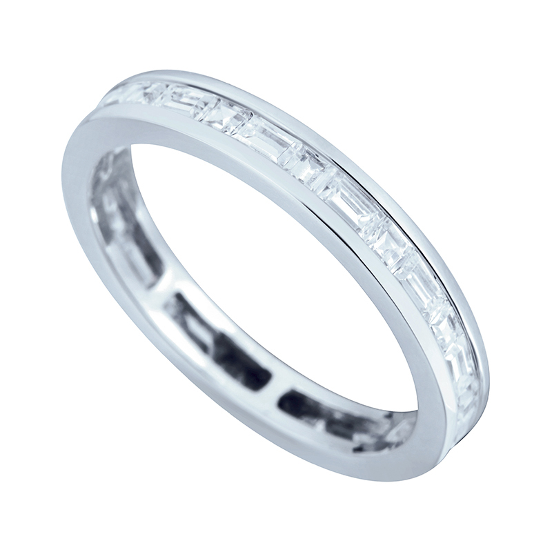 Full Eternity Ring White Gold 18 Carats - 578119